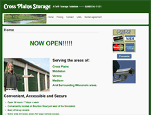 Tablet Screenshot of crossplainsstorage.com
